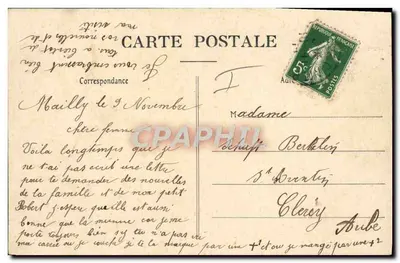Campo de Maïlly — Parque de Artilharia — G. Mascenal, Maïlly-le-Camp — L. 45 — Verso