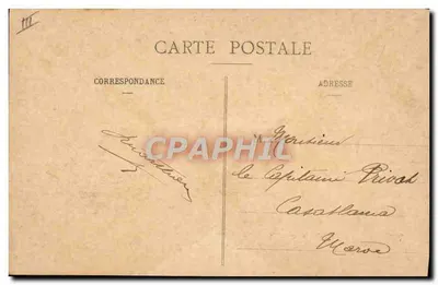Onze Auvergne — Rustieke levenssituatie met koppel — onbekende uitgever, n° 2086 — Achterkant