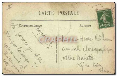 L'Auvergne — scena umoristica con tre personaggi — G. D'O. n°1213 — Verso