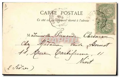 La Bourrée — tradycyjna taniec — Phototypie Bandol, Saint-Cézary (1890-1910) — Rewers