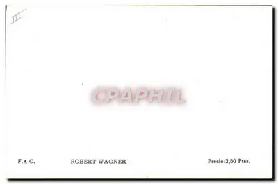 Robert Wagner — portret — F.A.G. n° III — Rewers