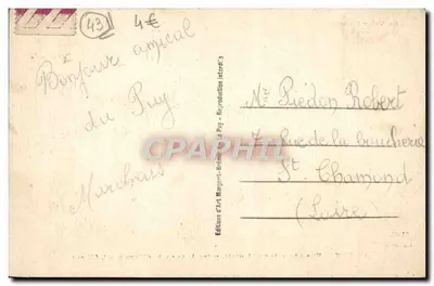 Le Puy — Vista geral ocidental — Le Velay Illustré 7552 — Verso