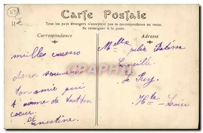 Le Puy — De Poort Saint-Georges — onbekende uitgever, serie-nummer 22 — Achterkant