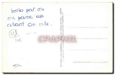 Le Puy-en-Velay — La Tour Pannessac — Edición La Cigogne, Vichy — Reverso