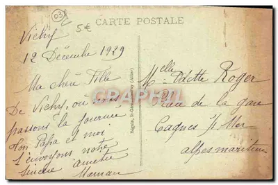 Vichy - O Casino - Um Salão — Verso