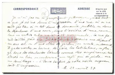 VILLEFRANCHE-sur-MER - Rua escura — Adia, n°13 — Verso