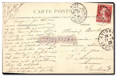 Saintes — Katedra Protestantów — Wydawca nieznany, numer serii nie widoczny — Rewers