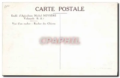 Widok ula — Ula Chicots — Etabl. d'Apiculture Michel NEVIÈRE, Valensole B.A. — Rewers