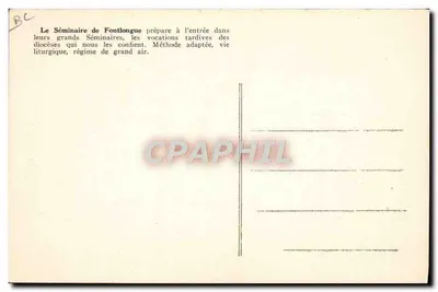 Seminário de Fontlongue - MIRAMAS (B.-du-Rh.) — Cliché A. Parraud, Foto Miromas (B.-du-Rh.) — Verso