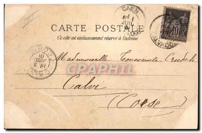 Caen - O Campo de Corridas — J. Beauchet, n°184 — Verso
