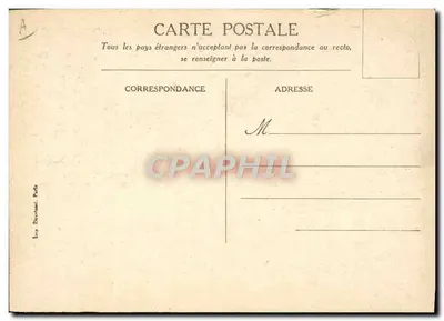 Kąt grobowca kalifów (okolice Kairu) — według akwareli M. Gilbert Gallanda — Messageries Maritimes — Rewers