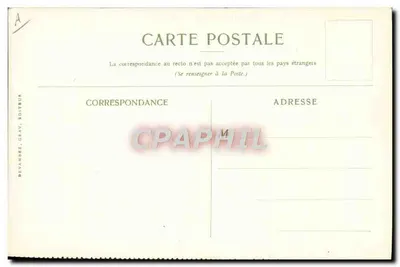 Djemnah w przyludku (Mayotte) — Na podstawie obrazu M. Maurice Lévis — Spółka Messageries Maritimes — Rewers