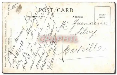 Dois crianças em um sofá — Uma Boa Ano? — Lucier Art Co. No. 3378 — Verso