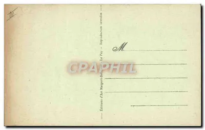 Uma Camponesa do Cantal — 6595 — Editor Margerit-Bremond, Le Puy — Verso