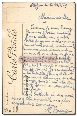 Villefranche — Widok z drogi Saint-Jean — LL. — Rewers