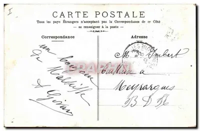 Villefranche — Ogólny widok, Darsa — Wydawca nieznany — Rewers