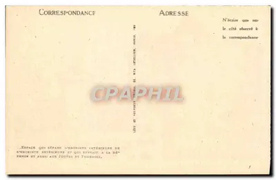 Carcassonne — Les Hautes Lices — LL. — n° 125 — Verso