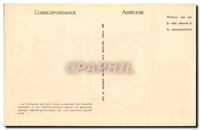Carcassonne — Teatro da Cidade Antiga — ND. — Verso