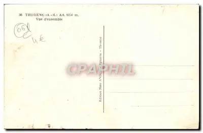 Thorenge (A.-M.) — Vue d'ensemble — Édition Mme ANDRÉE - Thorenge — Verso