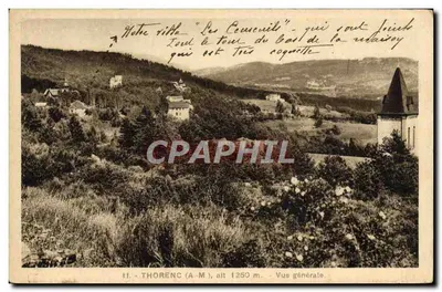 Thorenç (A-M) — Vue générale — Villa 'Les Cœurceuil' au bas de la vallée — éditeur A. Aubert