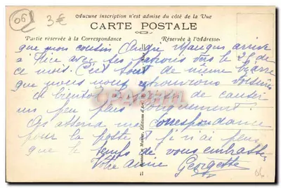 Beaulieu-sur-Mer — Ogólny widok — R. M. — n°13 — Rewers