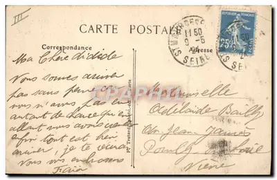 Parco Saint-Maur — Il Tempio Protestante e l'Avvenimento Beauséjour — E. M. n° 4354 — Verso