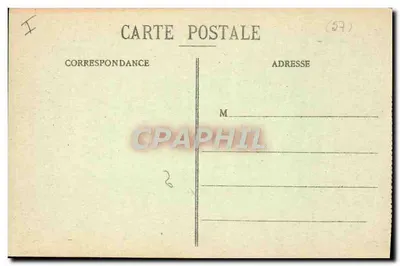 Metz - Dique da Pucelle e Templo Protestante — Edição Forissier, Motz, n° 382 — Verso
