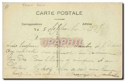 A Açúcaria (Somme) — Ruínas após a guerra — Phot-Express, Visé Paris — Verso