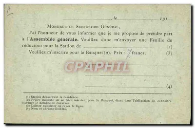 Associazione dei Chimici della Zuccherifici e Distillerie — Parigi — Timbro da 10 centesimi — Verso