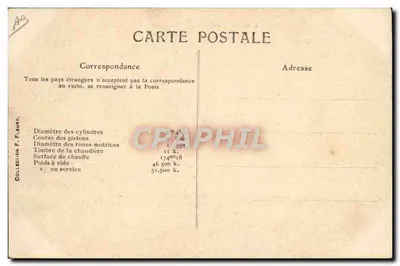 Locomotief met 6 wielen met koppeling — Spoorweg Parijs-Orléans — n°25 — Achterkant