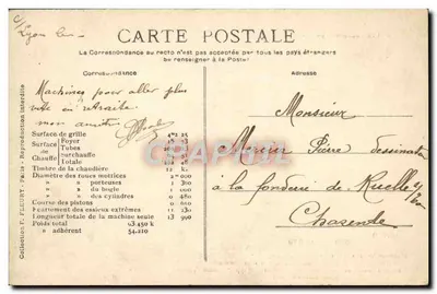 Locomotiva n° 6101 — tipo Pacific — construída em 1909 — P.-L.-M. (Paris) — Verso
