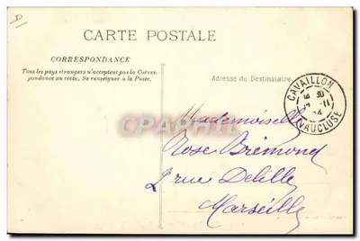 Cavaillon - Champ de Course - Le Pesage — Événement annuel à Cavaillon, 1926 — Verso