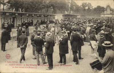 Saint-Ouen - Le Champ de Courses au Jour de Réunion — Le Pari mutuel à la Pelouse (1) — P. Sudan, St-Ouen