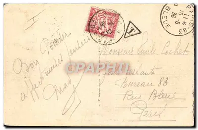 VITTEL - O Campo de Corrida e vista do Golfe — Bilhete postal antigo n°133, editor A.P.A. — Verso