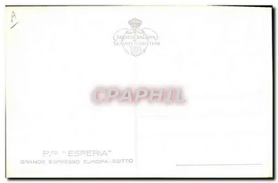 O navio de passageiros Ausonia — Società Italiana Servizi Marittimi — n° de série A — Verso