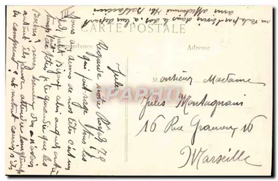 Bateria de 75 atirando contra as tropas alemãs em retirada — L. C. H. Paris — n° 16 — Verso