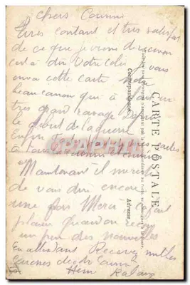 Cañón de 75 - 1914-1915 — Gilbert Gaultier, N°12 — Reverso