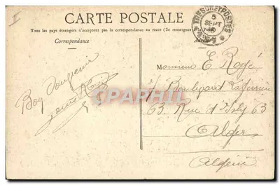 Automóvel alemão caído na Marne — segundo a Illustration — editado por 'GEO.' n°16-1914 — Verso
