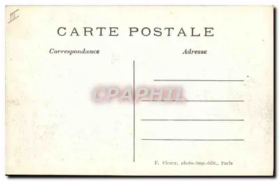 Artilharia Francesa em posição cobrindo as tropas a pé — Tenente em observação — Paris — Verso