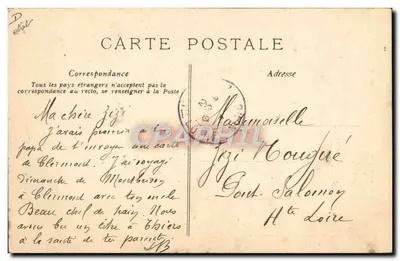 L’Auvergne pittoresca — Vendeuse de peau de loup — Editore non identificato, n°3 — Verso