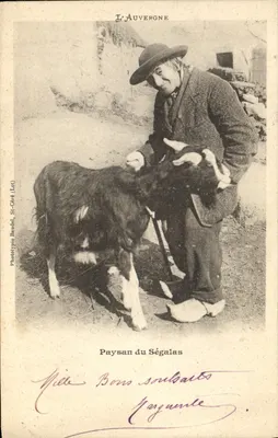 Người nông dân vùng Ségala — Vùng Auvergne — Phototypie Baudelet, St-Céré (Lot)