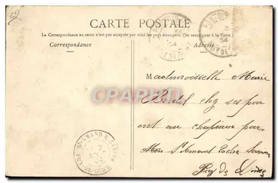 Auvergnate e sua Cabra — Clermont-Ferrand, Lib. Bougé-Béal, n°288 — Verso