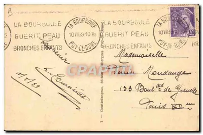Les Auvergnats chez eux — Le marchand de sabots — G.d'O. — Verso