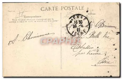 Auvergne pittoreska — Starszy chłopiec — VD C, nr 4474 — Rewers