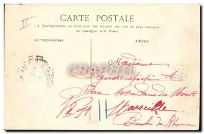 Toulon — Theater Invoeging van de Kunstenaars — Paget, papierhandel, 24 Nationale Straat — Achterkant