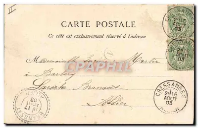 Vichy - Casino - Salle de Théâtre, le Rideau — Édition C. Marlière, N° 5 — Achterkant