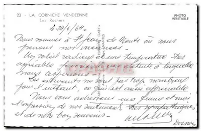 La Corniche Vendéenne — De Rozen — Uitgave Gaby — Achterkant
