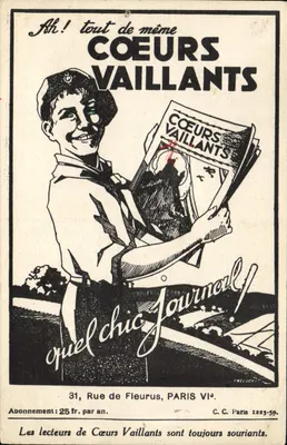 Cœurs Vaillants — Jornal para leitores corajosos — editor C. C. Paris