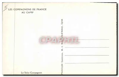 Les Compagnons de France — Na Campie — Phototypie Lescuyen, Lyon — Rewers