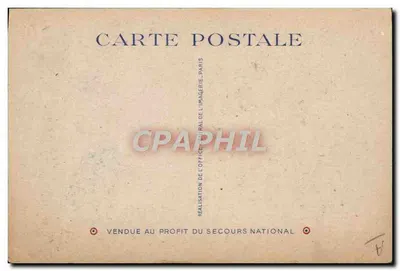 Les Quinze Vingts — scène de secours aux aveugles — éditeur Paul Lavalle — n° de série non visible — Achterkant